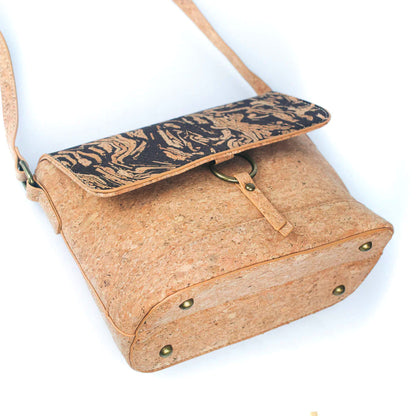 Kaffee-Kork Fusion – Crossbody Handtasche aus Kork
