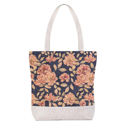 Handtasche aus Kork Damen Shopper Schultertasche Gross Nachhaltig Vegan Leder Canvas Totebag Tragetasche Strandtasche Korktasche